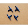 JL 3 Weg Aluminium Koppeling voor 6 mm slang 