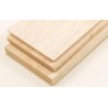 Balsa Hout Plank 4,0 mm dikte , lengte 100 cm , breedte 10 cm